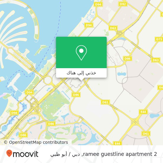 خريطة ramee guestline apartment 2