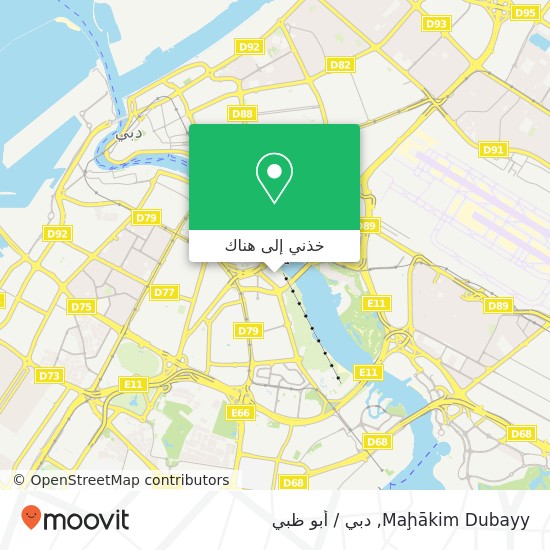 خريطة Maḩākim Dubayy