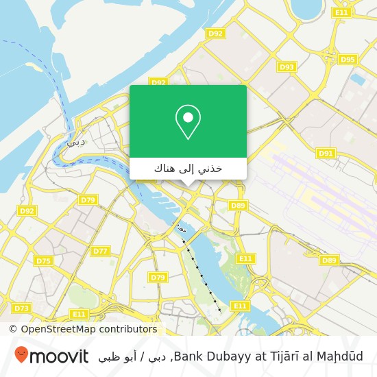 خريطة Bank Dubayy at Tijārī al Maḩdūd