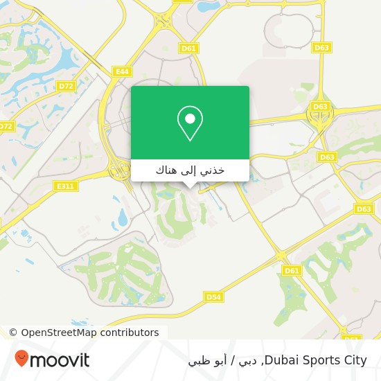 خريطة Dubai Sports City
