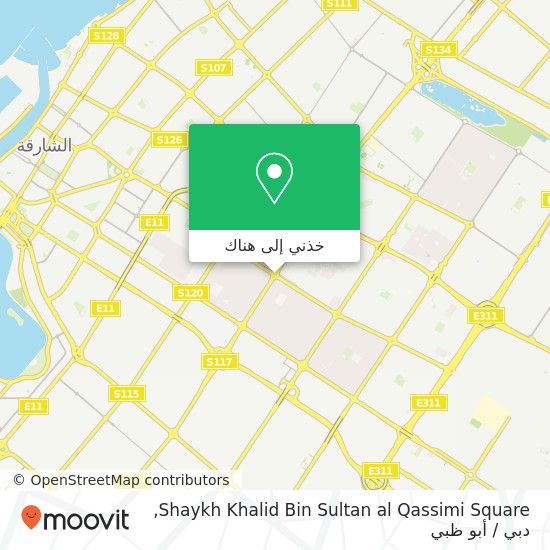 خريطة Shaykh Khalid Bin Sultan al Qassimi Square