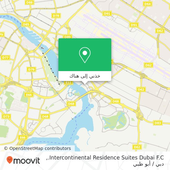 خريطة Intercontinental Residence Suites Dubai F.C.