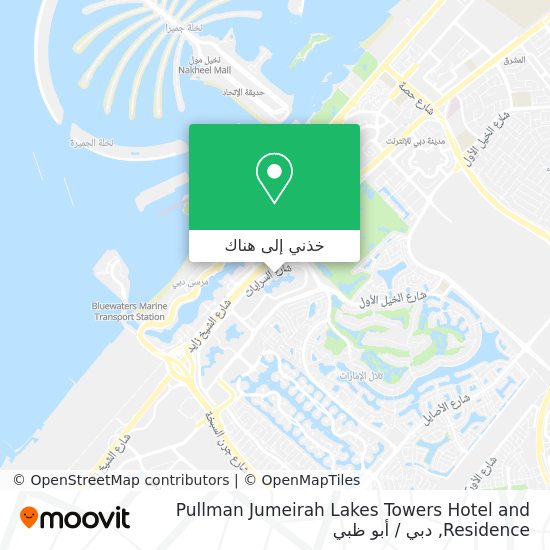 خريطة Pullman Jumeirah Lakes Towers Hotel and Residence