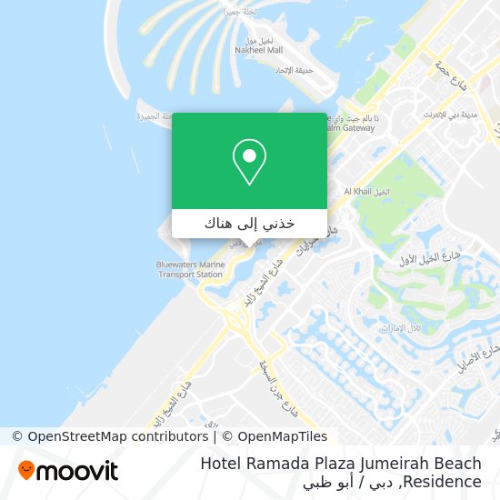 خريطة Hotel Ramada Plaza Jumeirah Beach Residence