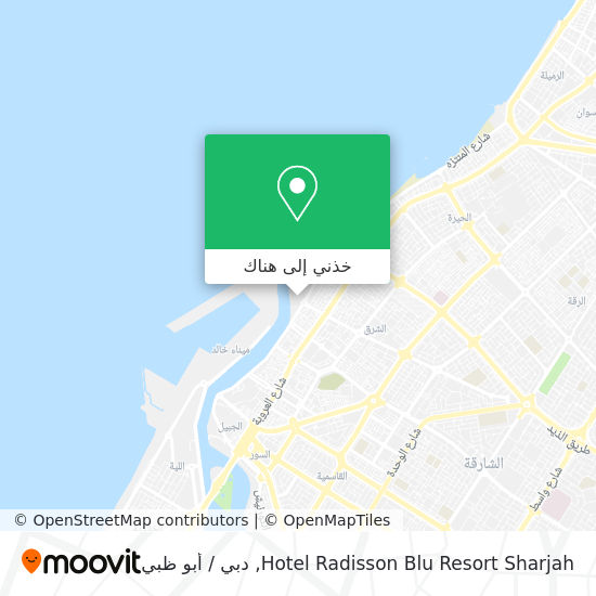 خريطة Hotel Radisson Blu Resort Sharjah