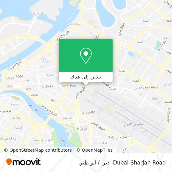 خريطة Dubai-Sharjah Road