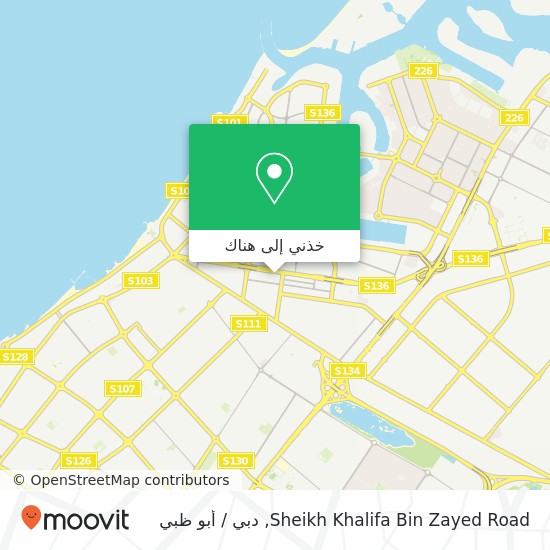خريطة Sheikh Khalifa Bin Zayed Road
