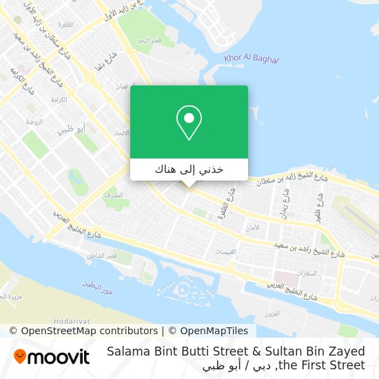 خريطة Salama Bint Butti Street & Sultan Bin Zayed the First Street