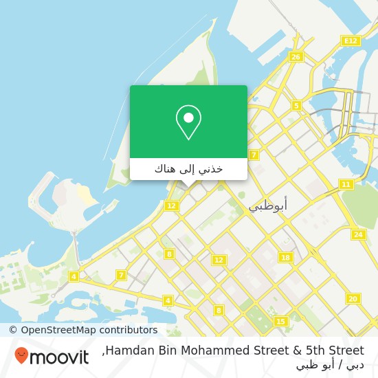 خريطة Hamdan Bin Mohammed Street & 5th Street