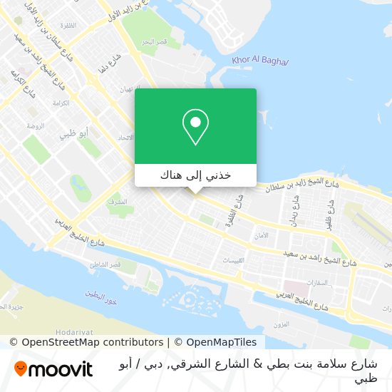 خريطة شارع سلامة بنت بطي & الشارع الشرقي