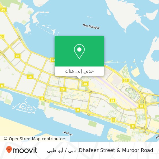 خريطة Dhafeer Street & Muroor Road