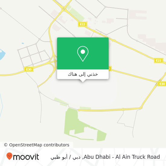 خريطة Abu Dhabi - Al Ain Truck Road