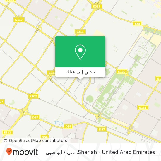 خريطة Sharjah - United Arab Emirates