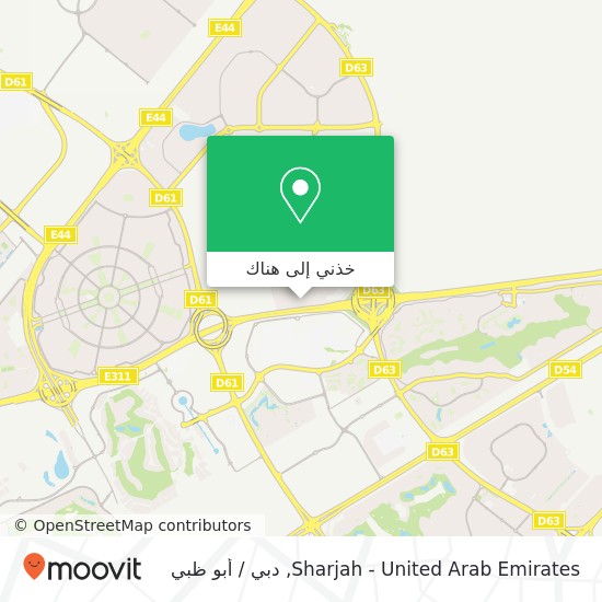 خريطة Sharjah - United Arab Emirates