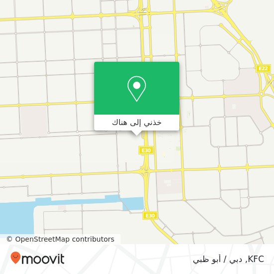 خريطة KFC, مدينة أبوظبى الصناعية, أبوظبي