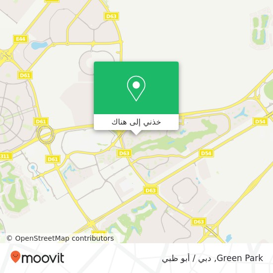 خريطة Green Park, شارع 11صهيل وادي الصفا 6, دبي