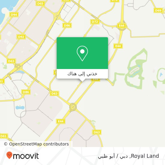 خريطة Royal Land, القوز الصناعية 4, دبي