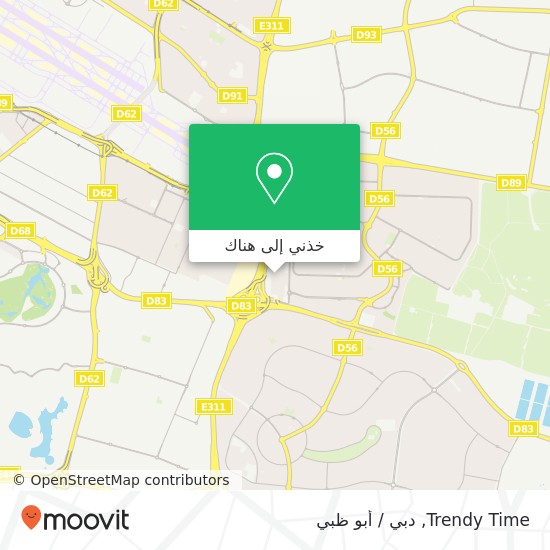 خريطة Trendy Time, مردف, دبي