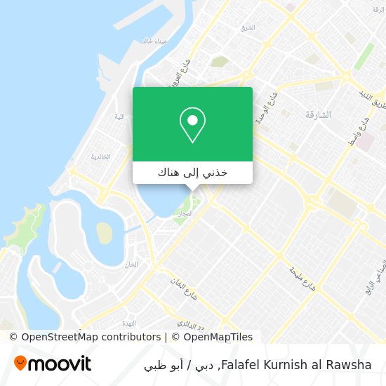 خريطة Falafel Kurnish al Rawsha