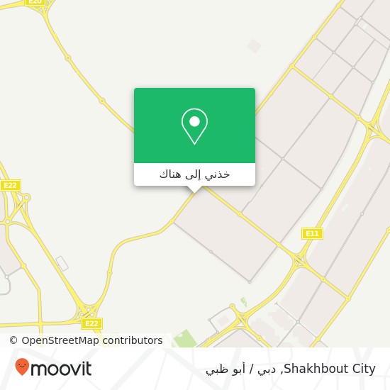 خريطة Shakhbout City