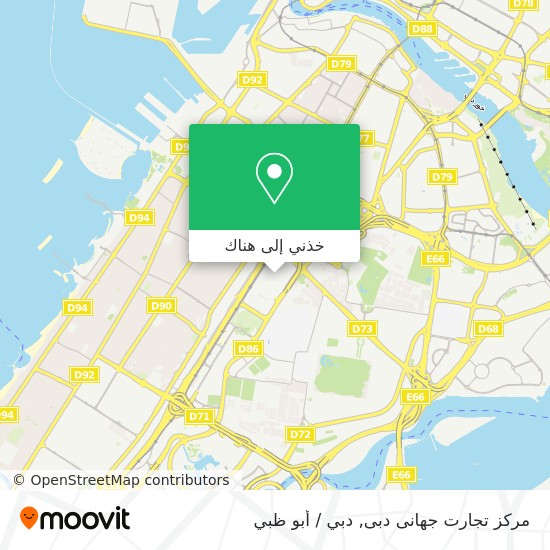 خريطة مرکز تجارت جهانی دبی
