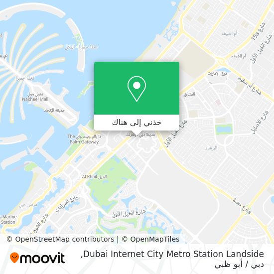 خريطة Dubai Internet City Metro Station Landside