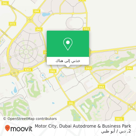 خريطة Motor City, Dubai Autodrome & Business Park 2