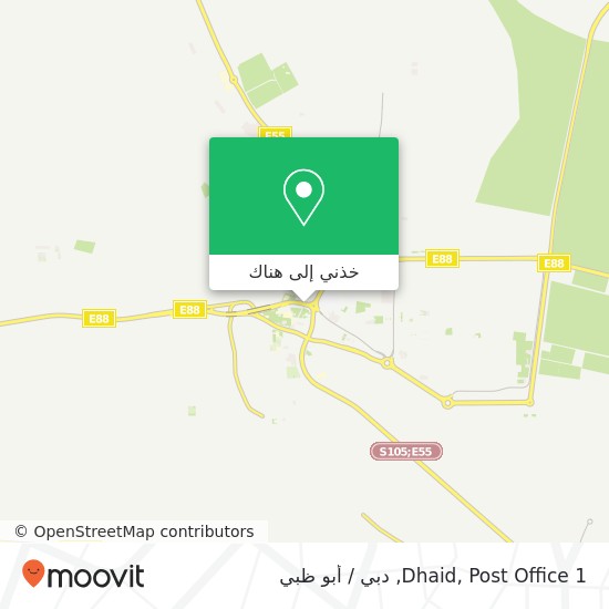 خريطة Dhaid, Post Office 1