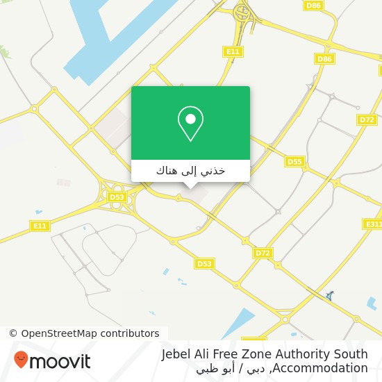 خريطة Jebel Ali Free Zone Authority South Accommodation