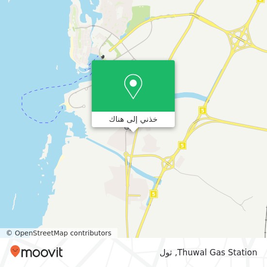 خريطة Thuwal Gas Station