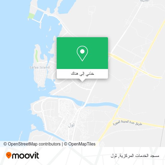 خريطة مسجد الخدمات المركزية