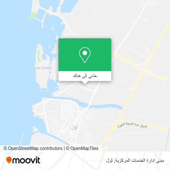 خريطة مبنى إدارة الخدمات المركزية