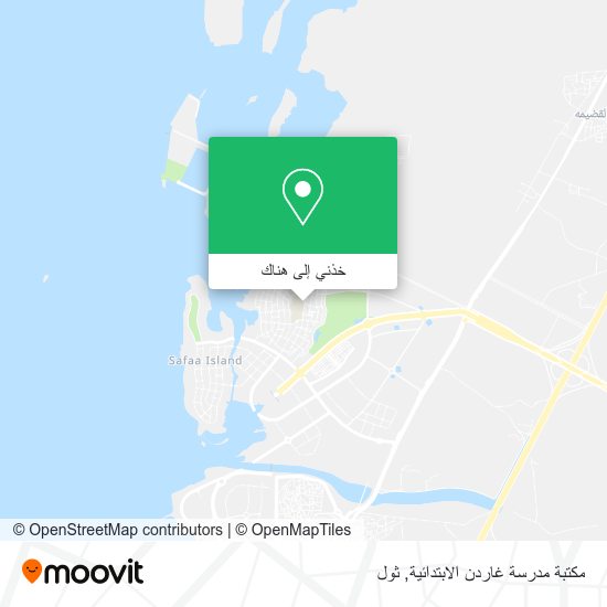 خريطة مكتبة مدرسة غاردن الابتدائية
