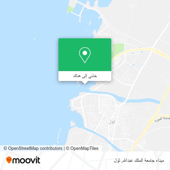 خريطة ميناء جامعة الملك عبدالله