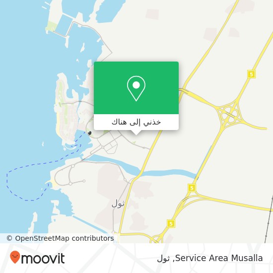خريطة Service Area Musalla
