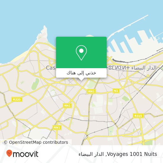 خريطة Voyages 1001 Nuits