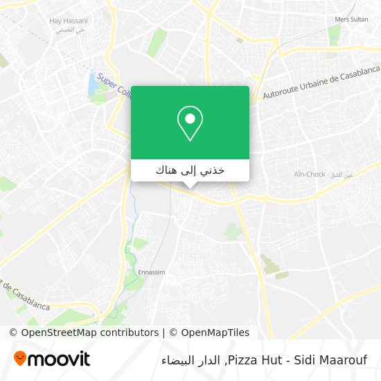 خريطة Pizza Hut - Sidi Maarouf