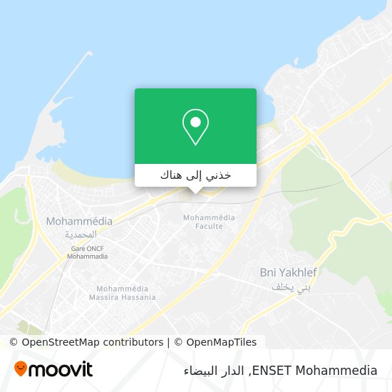 خريطة ENSET Mohammedia
