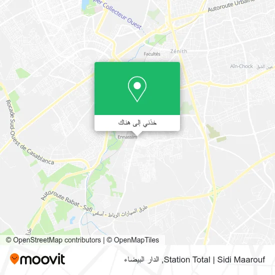 خريطة Station Total | Sidi Maarouf