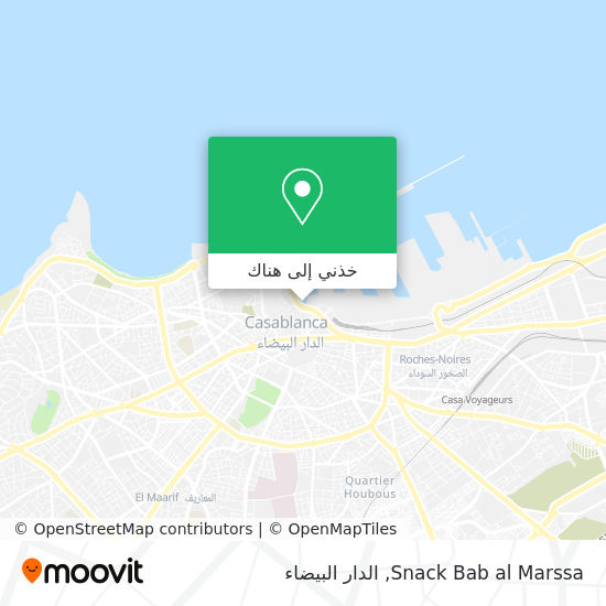 خريطة Snack Bab al Marssa