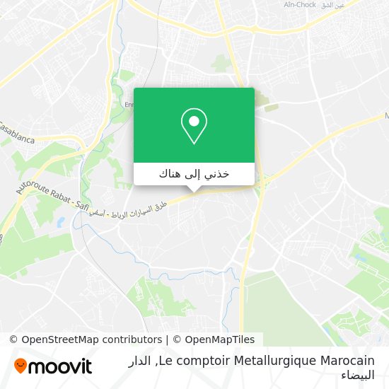 خريطة Le comptoir Metallurgique Marocain