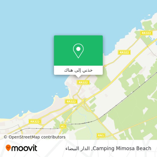 خريطة Camping Mimosa Beach