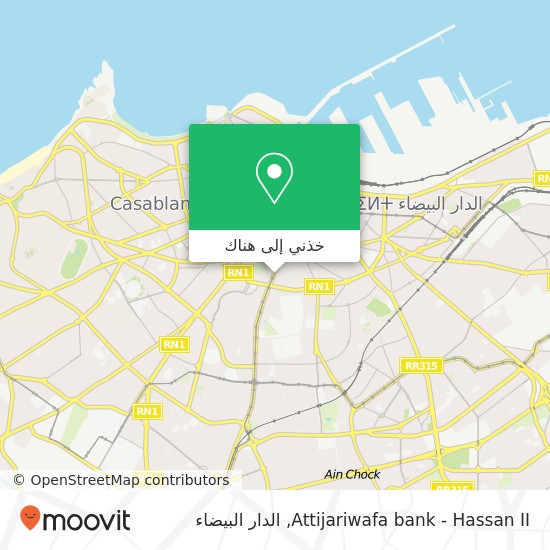 خريطة Attijariwafa bank - Hassan II
