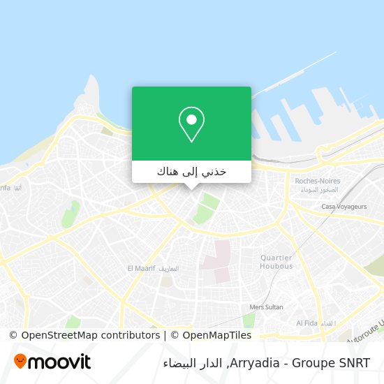 خريطة Arryadia - Groupe SNRT