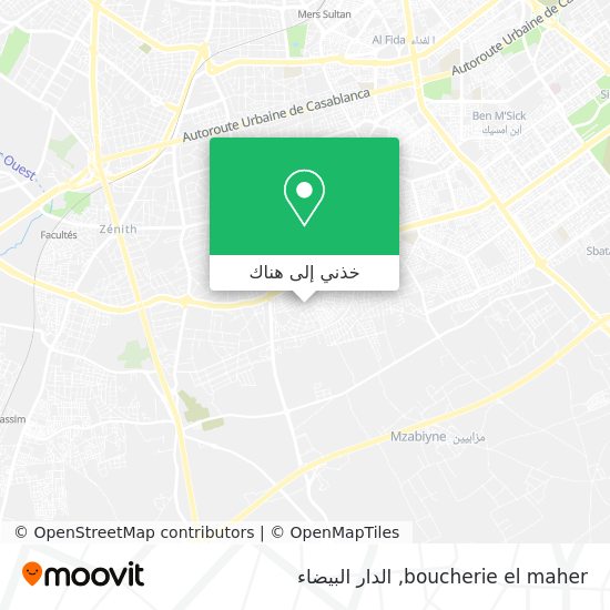 خريطة boucherie el maher