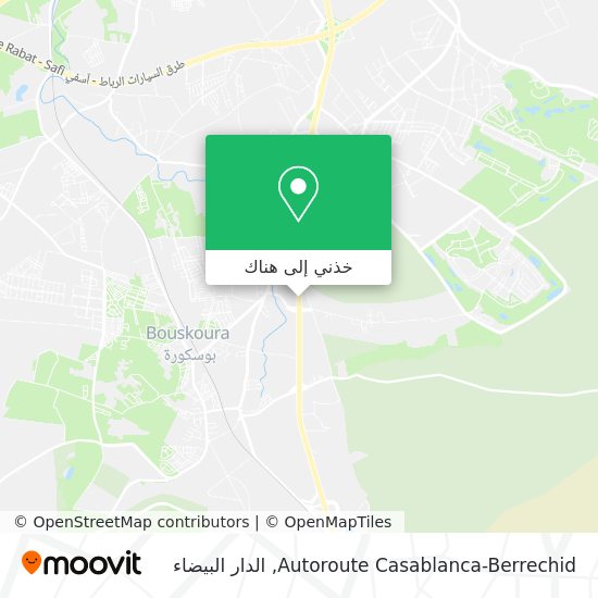 خريطة Autoroute Casablanca-Berrechid