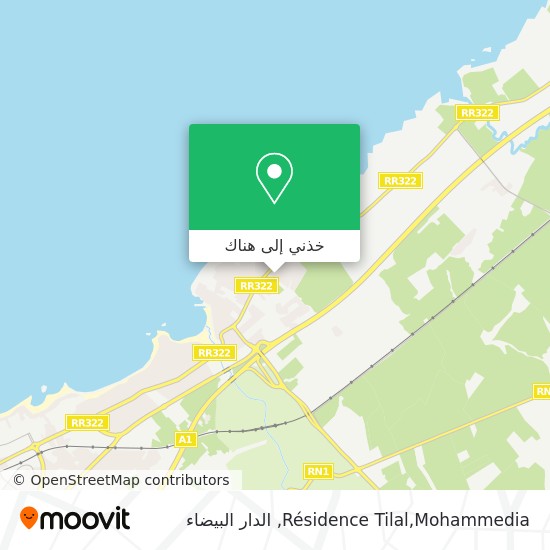 خريطة Résidence Tilal,Mohammedia
