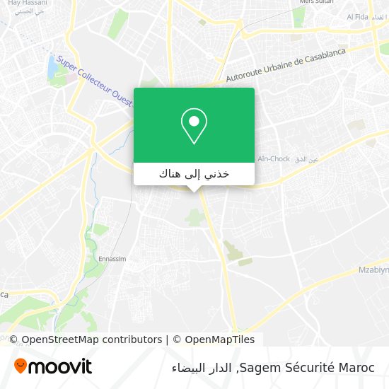 خريطة Sagem Sécurité Maroc