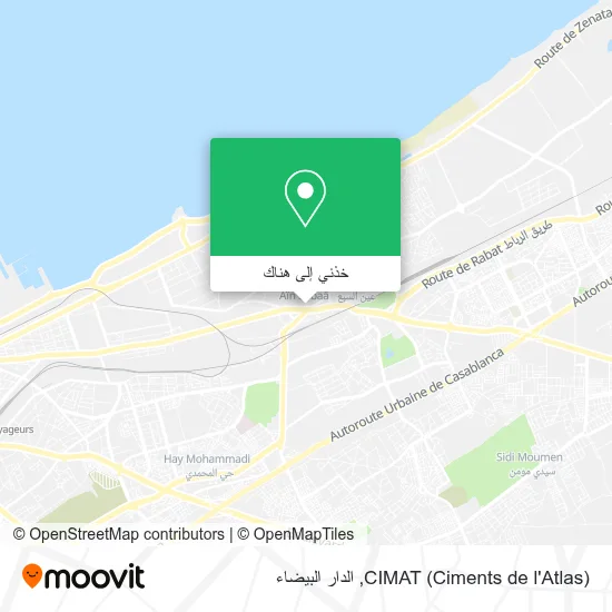 خريطة CIMAT (Ciments de l'Atlas)