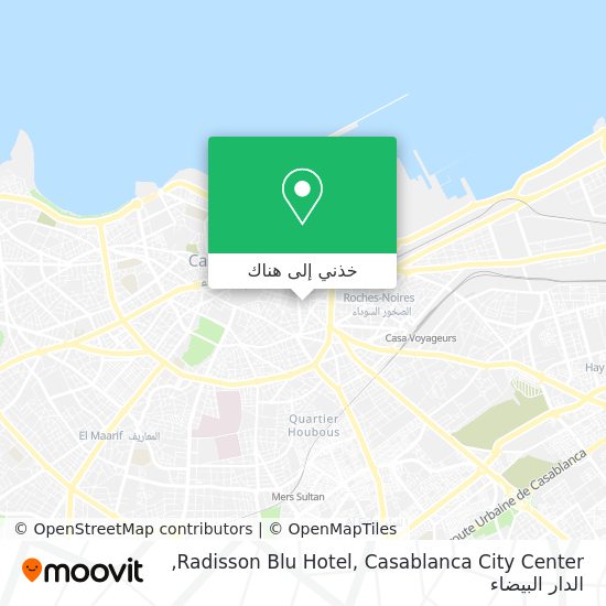 خريطة Radisson Blu Hotel, Casablanca City Center